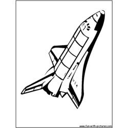 Página para colorir: Nave espacial (Transporte) #140465 - Páginas para Colorir Imprimíveis Gratuitamente