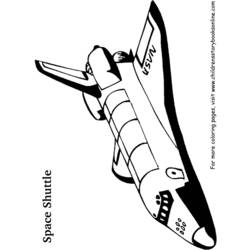 Página para colorir: Nave espacial (Transporte) #140466 - Páginas para Colorir Imprimíveis Gratuitamente