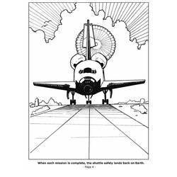 Página para colorir: Nave espacial (Transporte) #140468 - Páginas para Colorir Imprimíveis Gratuitamente