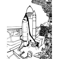Página para colorir: Nave espacial (Transporte) #140497 - Páginas para Colorir Imprimíveis Gratuitamente