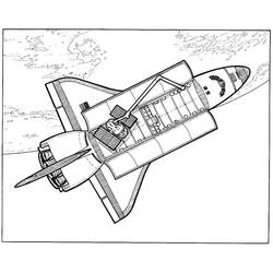 Página para colorir: Nave espacial (Transporte) #140508 - Páginas para Colorir Imprimíveis Gratuitamente