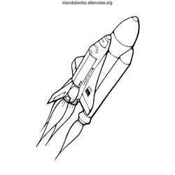 Página para colorir: Nave espacial (Transporte) #140521 - Páginas para Colorir Imprimíveis Gratuitamente