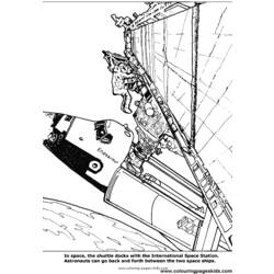 Página para colorir: Nave espacial (Transporte) #140565 - Páginas para Colorir Imprimíveis Gratuitamente