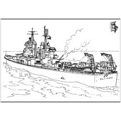 Página para colorir: Navio de guerra (Transporte) #138515 - Páginas para Colorir Imprimíveis Gratuitamente