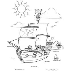 Página para colorir: Navio pirata (Transporte) #138206 - Páginas para Colorir Imprimíveis Gratuitamente
