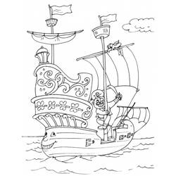 Página para colorir: Navio pirata (Transporte) #138248 - Páginas para Colorir Imprimíveis Gratuitamente