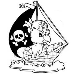 Página para colorir: Navio pirata (Transporte) #138255 - Páginas para Colorir Imprimíveis Gratuitamente