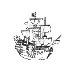 Página para colorir: Navio pirata (Transporte) #138305 - Páginas para Colorir Imprimíveis Gratuitamente