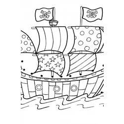 Página para colorir: Navio pirata (Transporte) #138345 - Páginas para Colorir Imprimíveis Gratuitamente