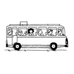 Página para colorir: Ônibus (Transporte) #135289 - Páginas para Colorir Imprimíveis Gratuitamente