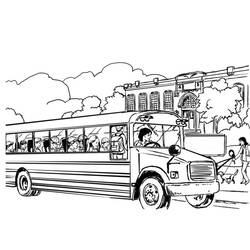 Página para colorir: Ônibus (Transporte) #135294 - Páginas para Colorir Imprimíveis Gratuitamente