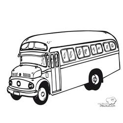 Página para colorir: Ônibus (Transporte) #135297 - Páginas para Colorir Imprimíveis Gratuitamente