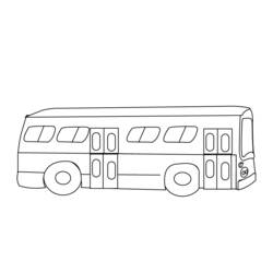 Página para colorir: Ônibus (Transporte) #135301 - Páginas para Colorir Imprimíveis Gratuitamente