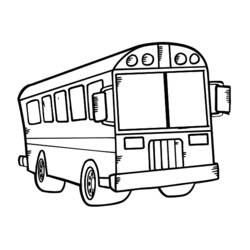 Página para colorir: Ônibus (Transporte) #135304 - Páginas para Colorir Imprimíveis Gratuitamente
