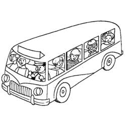 Página para colorir: Ônibus (Transporte) #135305 - Páginas para Colorir Imprimíveis Gratuitamente