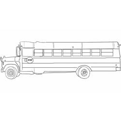 Página para colorir: Ônibus (Transporte) #135320 - Páginas para Colorir Imprimíveis Gratuitamente