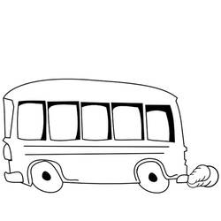 Página para colorir: Ônibus (Transporte) #135337 - Páginas para Colorir Imprimíveis Gratuitamente