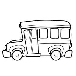 Página para colorir: Ônibus (Transporte) #135353 - Páginas para Colorir Imprimíveis Gratuitamente