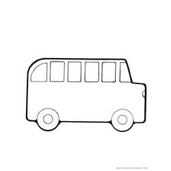Página para colorir: Ônibus (Transporte) #135362 - Páginas para Colorir Imprimíveis Gratuitamente