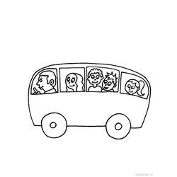 Página para colorir: Ônibus (Transporte) #135369 - Páginas para Colorir Imprimíveis Gratuitamente