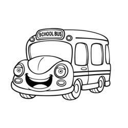 Página para colorir: Ônibus (Transporte) #135370 - Páginas para Colorir Imprimíveis Gratuitamente