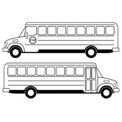 Página para colorir: Ônibus (Transporte) #135423 - Páginas para Colorir Imprimíveis Gratuitamente