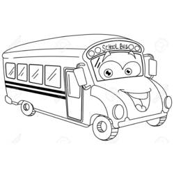 Página para colorir: Ônibus (Transporte) #135499 - Páginas para Colorir Imprimíveis Gratuitamente