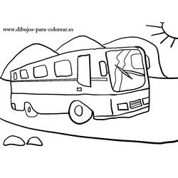 Página para colorir: Ônibus (Transporte) #135500 - Páginas para Colorir Imprimíveis Gratuitamente