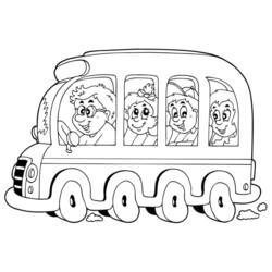 Página para colorir: Ônibus (Transporte) #135521 - Páginas para Colorir Imprimíveis Gratuitamente