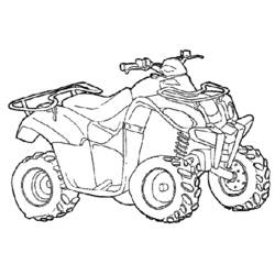 Página para colorir: Quad / ATV (Transporte) #143192 - Páginas para Colorir Imprimíveis Gratuitamente