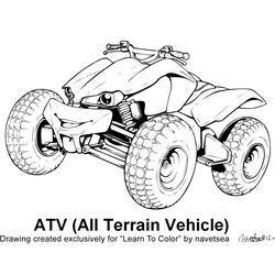Página para colorir: Quad / ATV (Transporte) #143244 - Páginas para Colorir Imprimíveis Gratuitamente