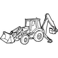 Desenho Retroescavadeira (Transporte) #209336 para imprimir e colorir