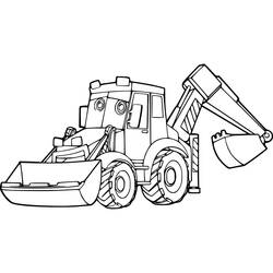 Desenho Retroescavadeira (Transporte) #209337 para imprimir e colorir