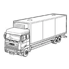 Desenho Semirreboque (Transporte) #146766 para imprimir e colorir