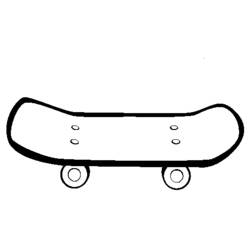 Página para colorir: Skate / Skate (Transporte) #139284 - Páginas para Colorir Imprimíveis Gratuitamente