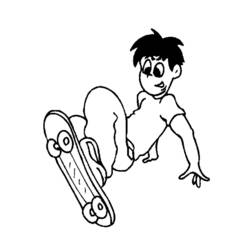 Página para colorir: Skate / Skate (Transporte) #139306 - Páginas para Colorir Imprimíveis Gratuitamente
