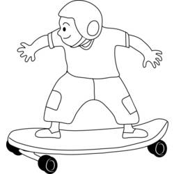 Página para colorir: Skate / Skate (Transporte) #139393 - Páginas para Colorir Imprimíveis Gratuitamente