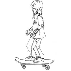 Página para colorir: Skate / Skate (Transporte) #139404 - Páginas para Colorir Imprimíveis Gratuitamente