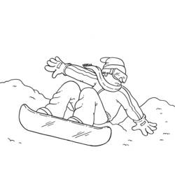 Página para colorir: Snowboard / Snowboard (Transporte) #143800 - Páginas para Colorir Imprimíveis Gratuitamente