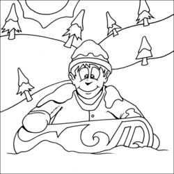 Página para colorir: Snowboard / Snowboard (Transporte) #143810 - Páginas para Colorir Imprimíveis Gratuitamente