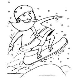 Página para colorir: Snowboard / Snowboard (Transporte) #143832 - Páginas para Colorir Imprimíveis Gratuitamente