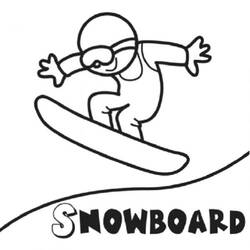 Página para colorir: Snowboard / Snowboard (Transporte) #143900 - Páginas para Colorir Imprimíveis Gratuitamente