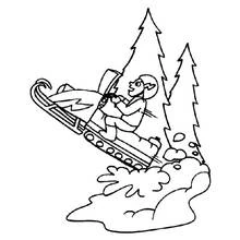 Desenho Snowmobile (Transporte) #139611 para imprimir e colorir