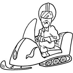 Desenho Snowmobile (Transporte) #139754 para imprimir e colorir