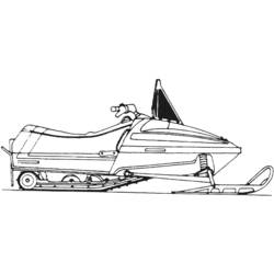 Página para colorir: Snowmobile / Skidoo (Transporte) #139612 - Páginas para Colorir Imprimíveis Gratuitamente