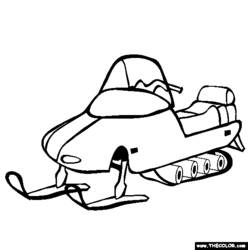 Página para colorir: Snowmobile / Skidoo (Transporte) #139623 - Páginas para Colorir Imprimíveis Gratuitamente