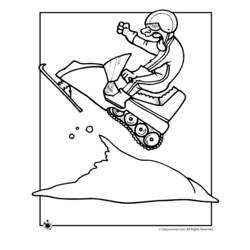 Página para colorir: Snowmobile / Skidoo (Transporte) #139762 - Páginas para Colorir Imprimíveis Gratuitamente