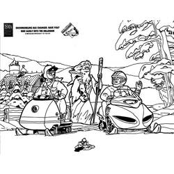 Página para colorir: Snowmobile / Skidoo (Transporte) #139784 - Páginas para Colorir Imprimíveis Gratuitamente