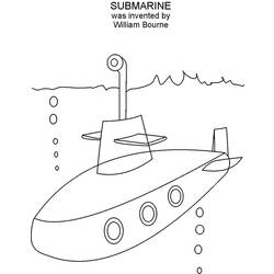 Página para colorir: Submarino (Transporte) #137691 - Páginas para Colorir Imprimíveis Gratuitamente