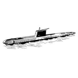 Página para colorir: Submarino (Transporte) #137752 - Páginas para Colorir Imprimíveis Gratuitamente